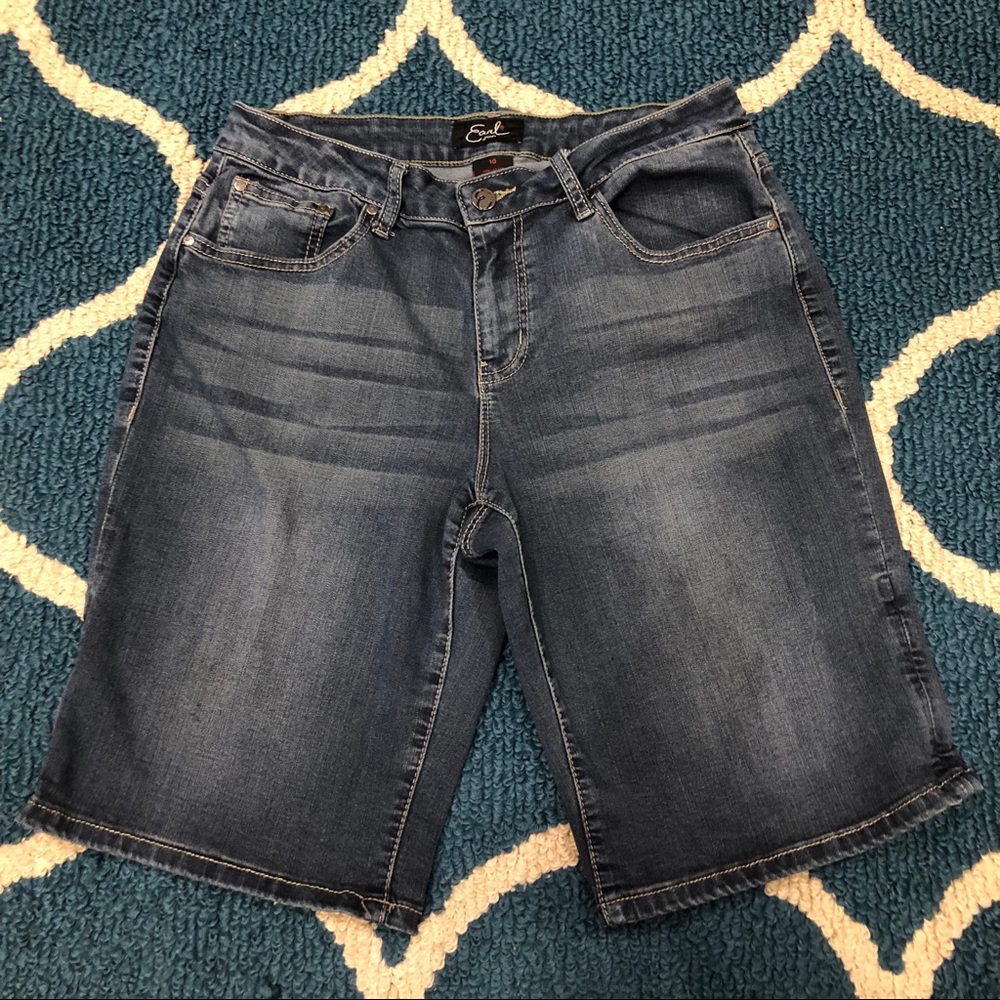 Earl Bermuda jean shorts